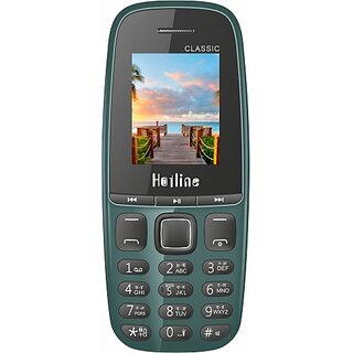 Hotline Classic (Dual Sim, 800 mAh Battery, 1.77 Inch Display, Green)