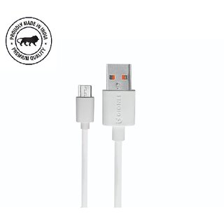                       Gionee 2.4 Amp Micro USB Cable Quick Fast Charging Cable  Charger Cable  High Speed Transfer Android V8 Cable 1 meter.                                              