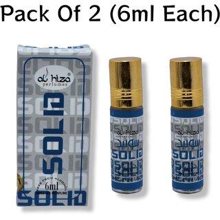                       Al hiza perfumes Solid Roll-on Perfume Free From Alcohol 6ml (Pack of 2)                                              