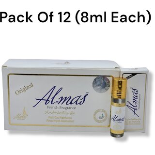                       Al mas perfumes Roll-on Perfume Free From Alcohol 8ml (Pack of 12)                                              