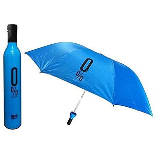                       DECO Wine Bottle 110 cm Travel Umbrella/Folding Portable Umbrella with Plastic Case Umbrella                                              