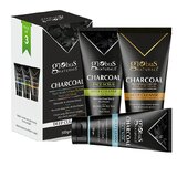 Globus Naturals Charcoal Detox Face wash Face Scrub Peel off Mask   Se..