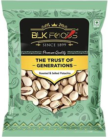 BLK FOODS Tasty Crunchy 200g Jumbo Pistachio Roasted & Salted (Inshell)(Healthy Snack) Pistachios (200 g)