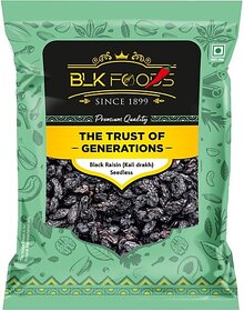 BLK FOODS Select Black Raisin (Kali drakh) Seedless Raisins (200 g)