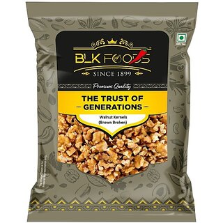                       BLK FOODS Daily Walnut Kernels (Brown Broken) Walnuts (400 g)                                              