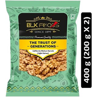                       BLK FOODS Select California Walnut Kernels (Light Halves) 400g (2 X 200g) Walnuts (2 x 200 g)                                              