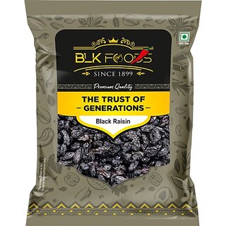                       BLK FOODS Daily Black Raisin (Kali drakh) Seedless Raisins (200 g)                                              