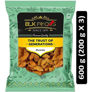                       BLK FOODS Select Munnaka (with seed) 600g (3 X 200g) Raisins (3 x 200 g)                                              