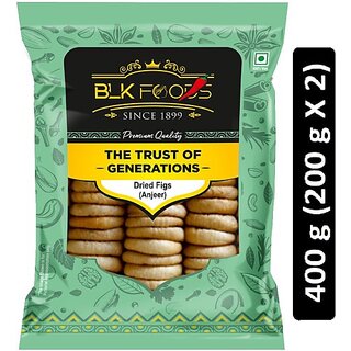                       BLK FOODS Select Dried Figs (Anjeer) 400g (2 X 200g) Raisins (2 x 200 g)                                              