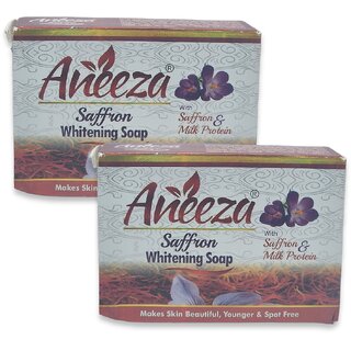                       Aneeza Saffron Whitening Soap 100g (Pack of 2)                                              