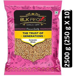                       BLK FOODS Select Coriander Whole (Dhaniya Sabut) 2500g (10 x 250 g)                                              