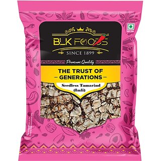                       BLK FOODS Select Seedless Tamarind (Imli without beej) 500g (2 Wrapped blocks in 1 pack) (500 g)                                              