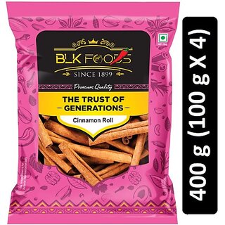                      BLK FOODS Select Cinnamon roll (Dalchini) 400g (4 X 100g) (4 x 100 g)                                              