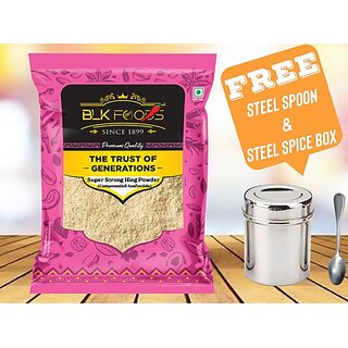 BLK FOODS 100g Super Strong Asafoetida Powder | Original Aromatic Hathras Heeng (100 g) BLK FOODS 100g Super Strong Asafoetida Powder | Original Aromatic Hathras Heeng (100 g)