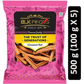                       BLK FOODS Select Cinnamon roll (Dalchini) 500g (5 X 100g) (5 x 100 g)                                              