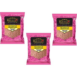                       BLK FOODS Daily 750g Black Salt Powder|Kala Namak | Taste Best in Curd & Chaats(250g X 3) Black Salt (750 g, Pack of 3)                                              