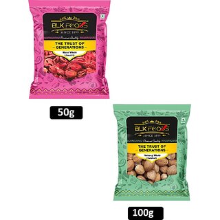                       BLK FOODS Hot Spice combo 150g | Nutmeg (Jaifal) 100g & Mace (Javatri) 50g (150 g)                                              