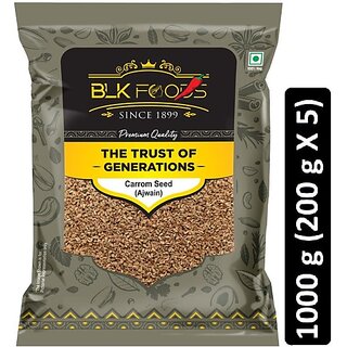                       BLK FOODS Daily Carrom Seed (Ajwain) 1000g (5 x 200 g)                                              