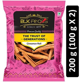                       BLK FOODS Select Cinnamon roll (Dalchini) 200g (2 X 100g) (2 x 100 g)                                              