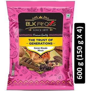                       BLK FOODS Select Garam Masala Whole (ready to blend) 600g (4 X 150g) (4 x 150 g)                                              
