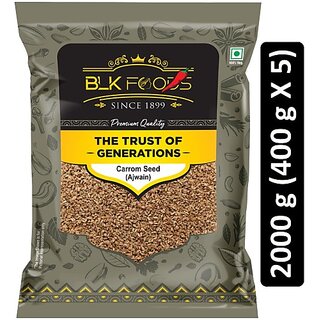                       BLK FOODS Daily Carrom Seed (Ajwain) 2000g (5 x 400 g)                                              