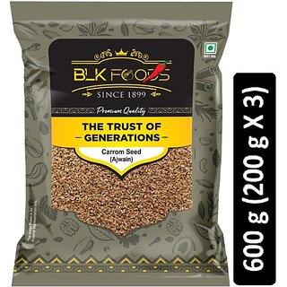                       BLK FOODS Daily Carrom Seed (Ajwain) 600g (3 x 200 g)                                              