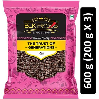                       BLK FOODS Select Rai (small mustard seeds) 600g (3 X 200g) (3 x 200 g)                                              