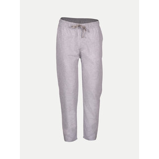                       Men Solid Cotton Grey Chinos Trousers                                              