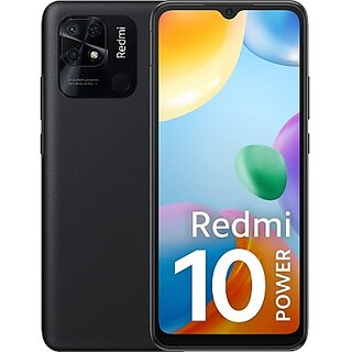                       (Refurbished) REDMI 10 POWER  (4 GB RAM, 64 GB Storage, Black) - Superb Condition, Like New                                              
