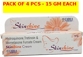 skin shine fairness cream (pack of 4 pcs.) 15 gm each