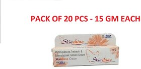 skin shine fairness cream (pack of 20 pcs.) 15 gm each