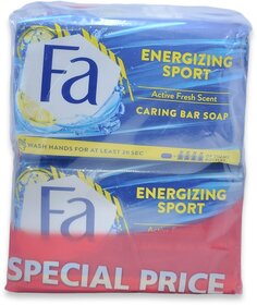 Fa Imported Energizing Sport Active Fresh Scent Soap (Pack of 6, 175g each)