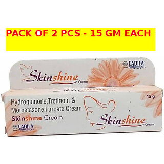                       skin shine fairness cream (pack of 2 pcs.) 15 gm each                                              