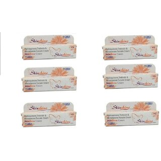 skin shine fairness cream (pack of 6 pcs.) 15 gm each