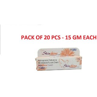                       skin shine fairness cream (pack of 20 pcs.) 15 gm each                                              