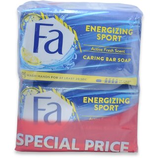 Fa Imported Energizing Sport Active Fresh Scent Soap (Pack of 6, 175g each)