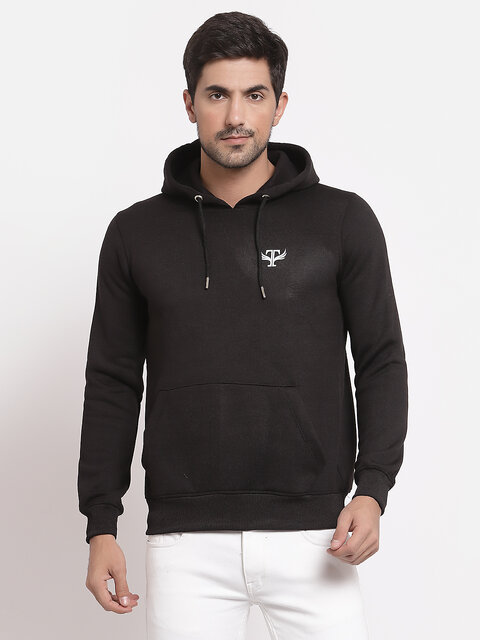 Buy HEATHEX Men Cotton Fleece Solid Hooded Sweatshirt Online at Shopclues