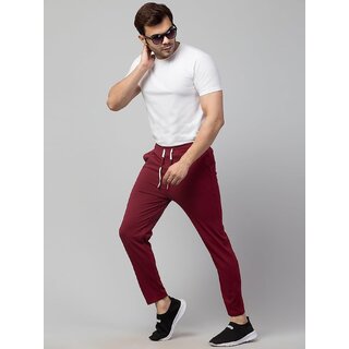 Elegant Men HEATHEX Men's Solid Stretchable Track Pants with Insert Pocket 2025 at ShopCircuit |