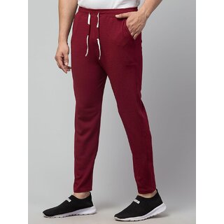 HEATHEX Men's Solid Stretchable Track Pants with Insert Pocket