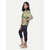 Rad prix Girls Green Floral-printed Top