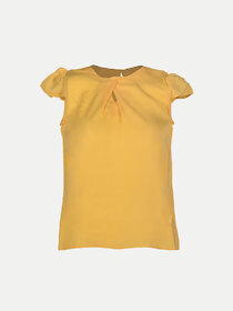 Rad prix Girls Yellow Solid Blouse