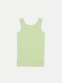 Rad prix Girls Light Green Solid Tank-top