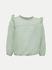 Rad prix Teen Girls Apple Green Solid Blouse