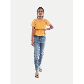 Rad prix Girls Mustard Solid Dress