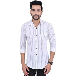 Modernity White Regular Fit Shirt For Men Modernity White Regular Fit Shirt For Men