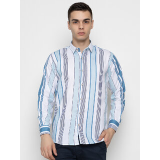 Modernity Blue Regular Fit Shirt For Men Modernity Blue Regular Fit Shirt For Men