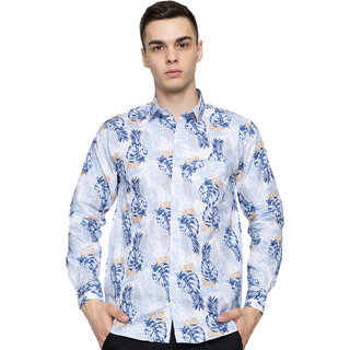 Modernity Blue Regular Fit Shirt For Men Modernity Blue Regular Fit Shirt For Men