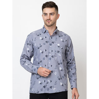                       Modernity Grey Regular Fit Shirt For Men                                              