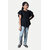 Rad prix Girls Black Solid Straped Blouse