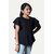 Rad prix Girls Black Solid Straped Blouse